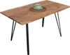 Esstisch Baumkante 120 x 80 cm Akazie massiv naturfarben Produktbild-Vorschau 1