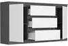 Komoda 140 cm zásuvky dveře skříňka FRAMIRE R-140-S3 Náhled obrázku produktu 6