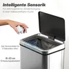 HOMCOM Sensor Mülleimer 50L Automatischer Mülleimer mit Produktbild-Vorschau 4