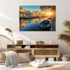 Bild auf Leinwand - Leinwandbild - Kanal Boot Amsterdam Produktbild-Vorschau 7