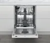 An open dishwasher in a modern kitchen setting. Voir les images du produit