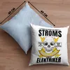 Trendation - Elektriker Deko-Kissen mit Füllung 40x40 Produktbild-Vorschau 4