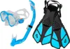 Set snorkeling per bambini ACRA 3in1, blu, maschera, Anteprima dell’immagine prodotto 1