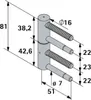 Einbohrband höhenverstellbar 81-86 mm Ø 16 mm, verzinkt, 1 Produktbild-Vorschau 6