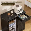 BROTTAR Barschrank mit Kühlschrank - Kaffeebar mit Stauraum Produktbild-Vorschau 5