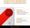 2x Warntafel Fahrradträger Rot Weiß Warnschild 50x50 cm 4x Produktbild-Vorschau 4