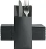 1250 Softpoint Besteckservietten Bestecktaschen schwarz Produktbild-Vorschau 1