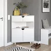 Eckschrank Vicco Inaro Weiß 79 x 96 cm mit 4 Fächern, Model Produktbild-Vorschau 6