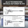 MONZANA® Messschieber Digital Edelstahl 150mm LCD Display Produktbild-Vorschau 7