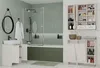 Skříňka do koupelny NINA 1K1D KASHMIR, regál, sloupek: 1 Náhled obrázku produktu 3