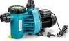 A teal and black pool filter pump is shown against a white background. Produktbild-Vorschau
