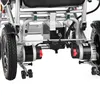 The rear view of an electric wheelchair, focusing on the motors and wheels. Náhľad obrázku produktu