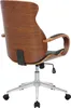 Bürostuhl HLO-CP62 Kunstleder  walnuss/schwarz Produktbild-Vorschau 4