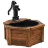 vidaXL Fontana da giardino con pompa 57x57x53 cm in legno Anteprima dell’immagine prodotto 1