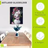 ARTland Glasbild Schöne Blumenkönigin Größe: 45x60 cm Produktbild-Vorschau 3