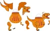 URSUS T-Rex, Papierový lampáš, Oranžová, Jednofarebné Náhľad obrázku produktu 8