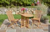 LC Garden »Riva« Teak Klapptisch oval 60/120x60x75cm Produktbild-Vorschau 6