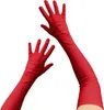 Oblique Unique Damen Handschuhe Lang rot Handschuh für Produktbild-Vorschau 3