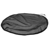 A black mesh cover for a rain barrel or water collection bucket. Produktbild-Vorschau