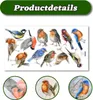 Doppelseitige farbige elektrostatische Glasaufkleber Vogel Produktbild-Vorschau 4