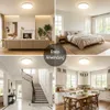 Collage of four different room settings showcasing a ceiling light. Anteprima dell’immagine prodotto