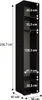 MEBLE KRYSPOL Inova 1 Schrank - 236,7x50x47cm - Kaschmir Produktbild-Vorschau 3