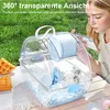 Transportkäfig für Haustiere, transparent Transportbox für Produktbild-Vorschau 4
