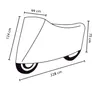 MOTORRADABDECKUNG L 228x124cm Grau Motorradgarage Produktbild-Vorschau 3
