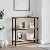 vidaXL Konzolový stolík Sonoma dub 75 x 22,5 x 75 cm Náhľad obrázku produktu 2