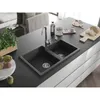 Mexen Tomas 2-miskový granitový dřez 800 x 500 mm, Skvrnitá Náhled obrázku produktu 2