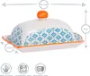 Nicola Spring Handbedruckte Butterdose – 18,5 x 12 cm – Produktbild-Vorschau 3
