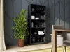 Bibliothèque étroite RAUNO - 80 cm, noir Voir les images du produit 4
