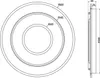 Plafonnier LED rond avec télécommande JORA blanc et noir 55 Voir les images du produit 6