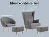 Bequemer Polsterhocker für Relaxsessel | grau | XDREAM | Produktbild-Vorschau 5