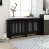 vidaXL Panele grzejnikowe czarne 172 x 19 x 81 cm MDF Podgląd zdjęcia produktu 9