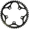 A black bicycle chainring is shown against a white background. Podgląd zdjęcia produktu