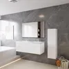 120cm Mineralguss Waschtisch mit Unterschrank Badmöbel Set Produktbild-Vorschau 3