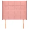 vidaXL Kopfteil mit Ohren Rosa 83x16x118/128 cm Samt Produktbild-Vorschau 3