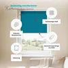 Estika Rollo ohne Bohren - 120 x 220 cm - Cyan - Klemmfix Produktbild-Vorschau 2