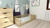 Detská Montessori posteľ PINELO 90x200, borovica, lam. Náhľad obrázku produktu 1
