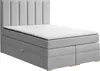 MALAGA 180 Boxspring Continentalbett (Light Grey - Bluvel Produktbild-Vorschau 1
