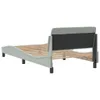 vidaXL Cadre de lit "Dover" gris clair 100x200 cm velours Voir les images du produit 6
