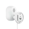 A white security camera with its mounting bracket detached, shown against a white background. Produktbild-Vorschau