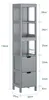 SoBuy Badezimmerschrank Hochschrank Badschrank schmal mit 3 Produktbild-Vorschau 7
