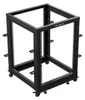Lanberg Open rack 19'' 15U 600x600-1100 regulowany czarny Produktbild-Vorschau 3