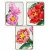 A collage of three close-up images of building block flower models. Produktbild-Vorschau