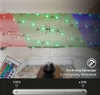 A close-up of an LED strip with various colors, a remote control, and a dimmer slider. Produktbild-Vorschau