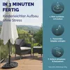 DEUBA® Sonnenschirmständer halbrund Balkon Terrasse 9 kg Produktbild-Vorschau 6