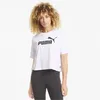 PUMA Essentials Cropped Logo T-Shirt Damen puma white L Produktbild-Vorschau 3
