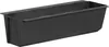 A black plastic planter insert is shown from a slightly elevated side angle against a white background. Voir les images du produit